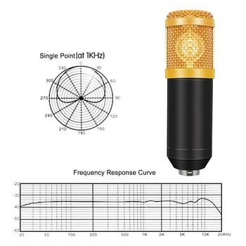 Profesionální Microfone Bm 800 S Pop Filtr Bm 800 Studio Mikrofon Bm800 Kondenzátorový Mikrofon Kit Audio pro Počítač SSHR