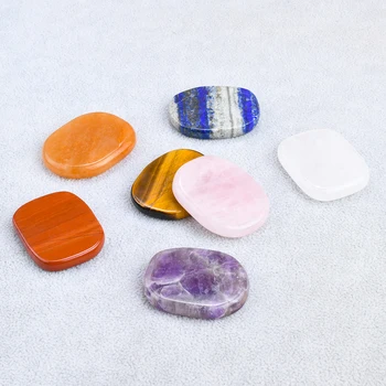 Velká Velikost 7 Přírodní Barva Přírodní Quartz Palm Kameny, Léčení Crystal Craft Reiki Čakry, Energetické Terapie Threatment minerální kámen