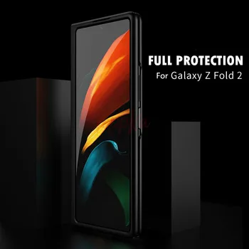 Pro Samsung Galaxy Složit Případě 360 Plnou Ochranu Matný Pevný PC Zadní Ochranné Telefonní Kryt Pro Samsung Galaxy Z Fold 2 5G Případě