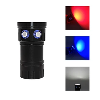 Uranusfire LED vodotěsné potápění svítilna video světlo XHP70 XM-L2 Fotografie pochodeň podvodní video osvětlení pro potápění