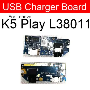 Nabíjecí USB Port, Desky Pro Lenovo K5 Hrát L38011 USB Nabíječka Dock Konektor Flex plochý Kabel Opravy Náhradní Díly