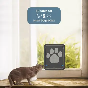 Pet Dveře Obrazovky Pes Stopa Vzor Pet Kočka, Dveře, Okna Obrazovky Pejsek Klapka Bezpečný Pet Supplies