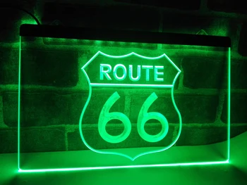 LB371 - Historic Route 66 mother Road LED Neonové Světlo Znamení NR domácí výzdoba řemesla