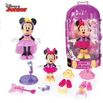 Originál Disney Mickey Mouse Minnie Panenku, Klubovna Dívky Hrát Dům Obrázek Toy DIY Princezna zdobit Děti, Narozeniny, Vánoční Dárek