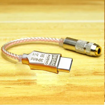 USB Typ-C Na 3,5 mm Jack Audio Adaptér Přenosný hi-fi DAC Sluchátkový Zesilovač Dekodér Converter Pro Andoid Win10 Ipad ALC5686