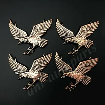 4ks 3D Kovové Eagle Hawk Logo Kufru Auta Zadní Blatník Znak Odznak Obtisk Nálepka