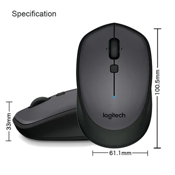 Logitech Wireless Bluetooth Mouse M336 s Barevnými 1000 dpi pro Mac OS X 10.8,Chrome OS,Android 3.2,Windows 7/8/10