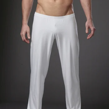 Bílé tepláky pánské čisté kalhoty ultra-tenké rovné trubice suché léto