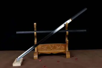 Ručně Kované Čínské Kung-Fu Meč Ostrý HRC60 Vysoké Manganové Oceli Čepel WuShu Šavle Dao Full Tang