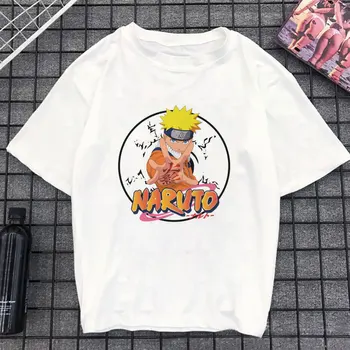 Naruto Módní Japonské Anime Písmeno T Shirt Sasuke Legrační Karikatura Dámské T-shirt Ležérní 2020 Cool Streetwear Tričko Hip Hop Top