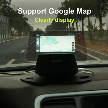 EANOP M60 HUD Head-up Displej, Auto, Rychlost, čelní Sklo Projektor Hlasový Hovor podporu Navigace Carplay Android Auto Google Mapě
