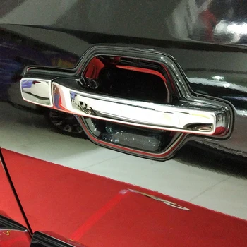 CHROMOVANÉ kliky dveří kryt mísy lišty pro Mitsubishi Pajero IV V80 Montero Limited Super Překročit Shogun 2007-2020 rok
