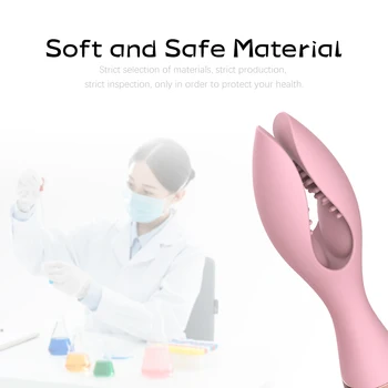 USB Nabíjecí Vibrační Masér Double Clip Vibrační Svorky na Bradavky Klitoris Stimulátor pro Ženy, Dospělý Sex Hračky Femmes