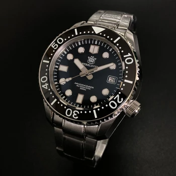 SD1968 STEELDIVE 30atm 300 metrů odolné vůči vodě, potápění hodinky Svítící potápěč automatické hodinky z nerezové oceli 316L případě,