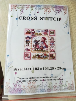 ZZ MM Myš avatar Počítají Cross Stitch Kit Cross stitch RS bavlny s cross stitch Vánoční Lucerna Elf