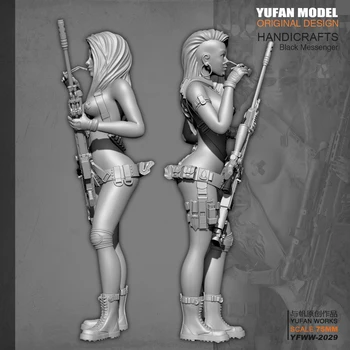 YUFAN Model 1/24 Pryskyřice Soupravy Sexy žena střelec pryskyřice voják self-assembled (75mm) YFWW-2029