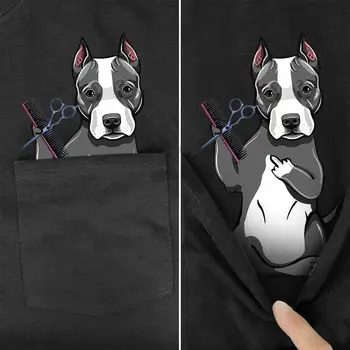 PLstar Cosmos T Košile Módní letní pocket pes tištěné t-shirt muži ženy košile topy vtipné bavlny černá trička Pokles lodní dopravy