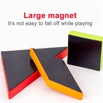 Magnetické 3D Puzzle Skládačka Tangram Hra Vzdělávací Kreslení, Deskové Hry, Hračky Dítě Dárek Puzzle Paměti Školení Hra