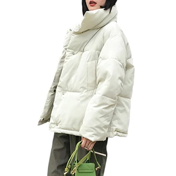 Nové Ženy, Zimní Kabát Ženy Teplé Dolů bavlna kabát Ženy korejské Chleba služba Prošívané Bundy bundy Ženy bundy kabáty A941