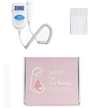 Upgrade 2.0 MHz Doppler Plodu Srdeční frekvence Monitoru Domácí Těhotenství Dítě Plodu Zvuk Srdeční Frekvence Detektoru LCD Displej, Žádné Záření