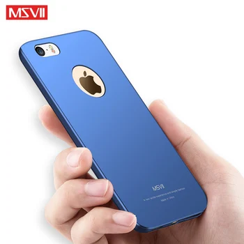 Případy MSVII Pro iPhone 5S Pouzdro Prst Prsten Luxusní Kůže Coque Pro iPhone SE Případ Kovový Držák do Auta Kryt Pro iPhone5 Případech