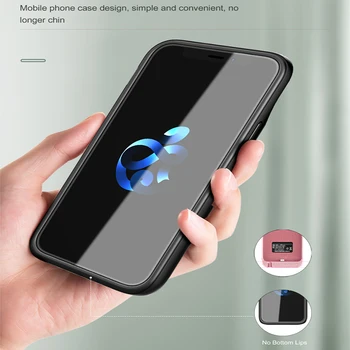 Araceli Silikonového Materiálu Pro iphone 12 Mini 12 Pro 12 Max Pro Maximální Výkon Případ Audio Výstup Power Bank Nabíječka Pouzdro