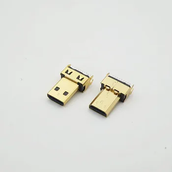 10ks Zlaté Pokovování 19P Micro HDMI-kompatibilní Konektor Samec Konektory Konektor pro Digitální Produkt HDMI-kompatibilní Konektor