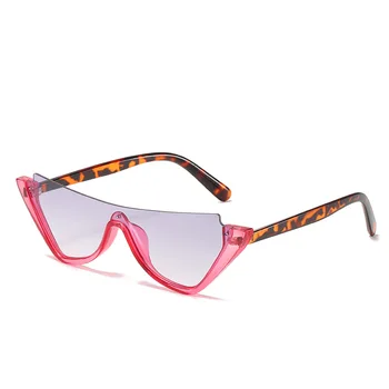 Módní sluneční Brýle Odstíny pro Ženy Velkoobchod Módní Half-rim Sestřih Brýle Leopard Rám Brýle