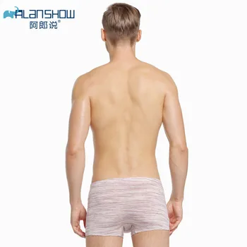 ALANSHOW 4Pcs/lot Muži Solid Boxer Modální Šortky Plus Velikost Boxerky, Pohodlné Pánské spodní Prádlo