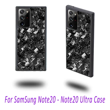 Anti-slip Pouzdro Skutečný Kované Uhlíkové Vlákno pro Samsung Note20 s Měkké TPU Mobilní Telefon Pouzdro pro Samsung Galaxy Note 20Ultra