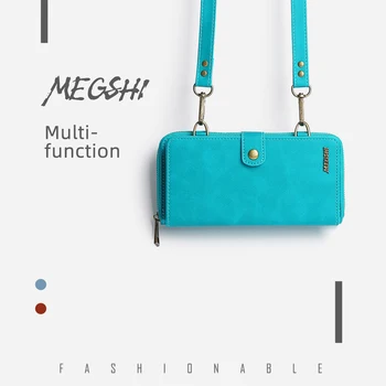 MEGSHI-020 Odnímatelnou peněženku batoh Silné adsorpce Kůže telefon případ pro Huawei P20 P30 P40 Mate20 Mate30 Mate40 Pro Lite