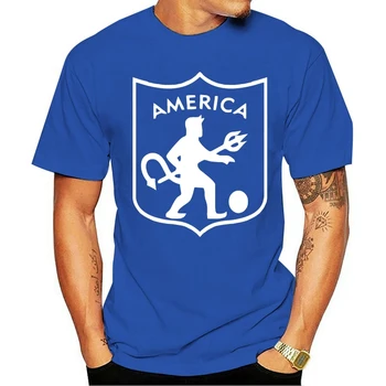 America de Cali Kolumbie Futbol Fotbal Camiseta ručně jersey red 2021 Módní bavlna O-neck T-shirt