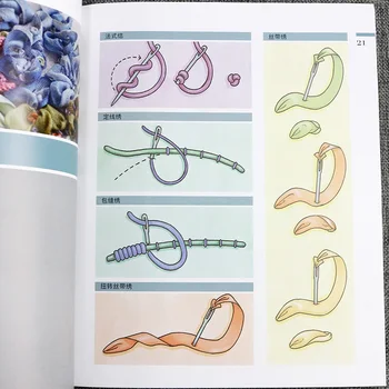 Stuha Výšivky Umělec: Když Pásky Splňuje 3D Výšivky DIY Rostliny Výšivky Pytel Šátek Jehla Technika Knihy
