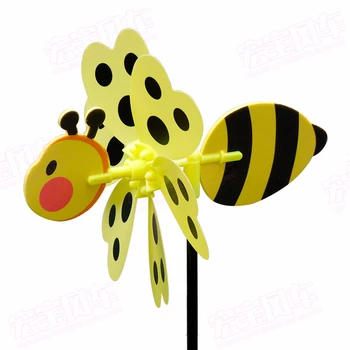 2ks/set Barevné 3D Krásné Ručně vyráběné Vítr Spinner větrný Mlýn Hračky Pro Dítě Hmyzu Dekorace Zahradní Dvoře Venkovní Klasické Hračky Děti