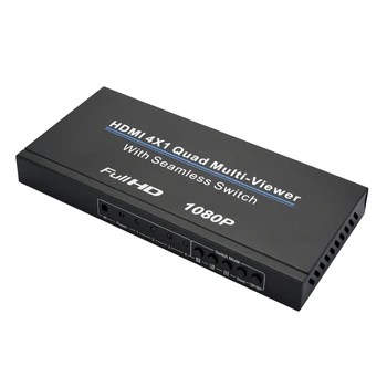 4X1 Multi-Viewe HDMI Quad Sn Reálném Čase Multiviewer s HDMI Seamless Switcher Funkce Full 3D 1080P Switcher pro PC(EU Plu