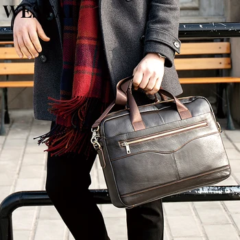 WESTAL pánské originální kožená taška muži kožené aktovky kancelář tašky pro muže messenger tašky na laptop tašky obchodní aktovka taška