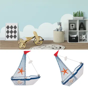 Hot prodej Marine Námořní Plachetnice Kreativní Režim Místnosti Dekor Figurky, Miniatury Středomořském Stylu Loď, Malá loď ozdoby