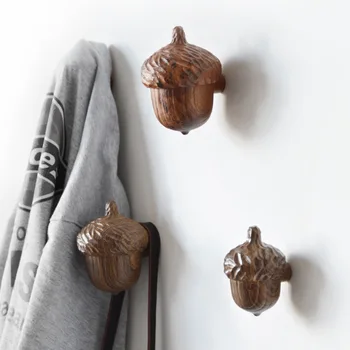Kreativní 3D borovice kužel zdi hák dveře dekorace koupelny wc Oblečení, Kabelky, čepice Zobrazení Regály držák na klíče home decor řemesel