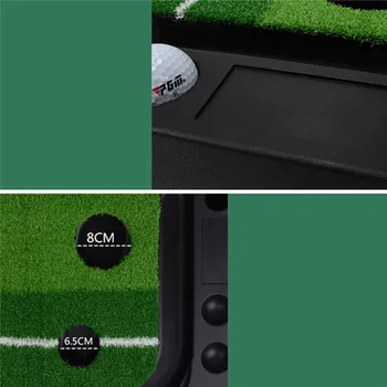 PGM Míč Vrátit 2,5 M/3M Indoor Golf Putting Trenér Přenosný Golfový cvičný Putting Mat Golf Putter Zelené Trenér