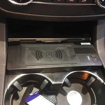 Auto QI bezdrátová nabíječka rychlé nabíjení případ, držák telefonu příslušenství pro Mercedes Benz GLE W166 C292 GLS GL X166 ML 2013-2019