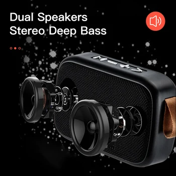 KUULAA Bluetooth Reproduktor Přenosný Mini Bezdrátový Reproduktor Vodotěsné 3D Stereo Music Surround Venkovní Reproduktor Podpora FM TF