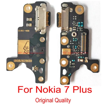 Originální Kvalitní USB Nabíjení Nabíjecí Dock Port Board Flex Kabel Pro Nokia 7 + 7+ USB Nabíječka Port Pro Nokia7 Navíc Opravy Součástí