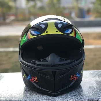 Motocyklové Helmě Single Lens Závodní Ochranné Celý Obličej Casco Motorky Flip Up Street Rytíř Helmu Capacete