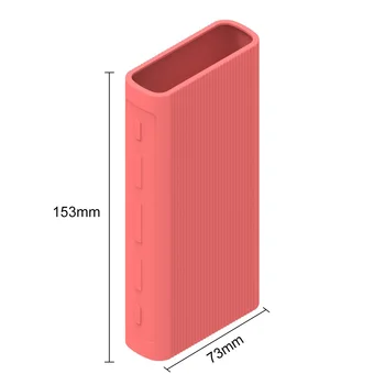 Silikonové Protector Pouzdro Kryt Kůže Shell Pouzdro pro Nový Xiaomi Xiao Mi Power Bank 3 20000mAh USB Porty Powerbank