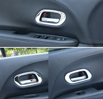 Pro Honda HR-V HRV Vezel 2016 2017 LHD Car Styling Vnitřní dveře mísy Kryt rámu Výbava kliky Dveří kryt flitry C322