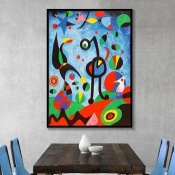 Joan Miro Abstraktní Akvarel Umění Zdi Plakáty A Tisky Slavné Malířské Plátno Obývací Pokoj Domácí Dekorace Obrázky