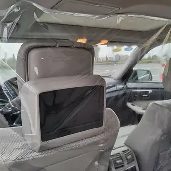 1.8x2m Interiéru Vozu Izolační Fólie Transparentní Izolace Závěs Opakovaně prach-důkaz Anti-Kapky. Ochranný Film pro Auto Taxi