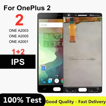 Pro OnePlus Dva LCD Displej Dotyková Deska Kompletní Sestava pro Jeden Plus 2 A2001 A2003 A2005 LCD Digitizér 1+2