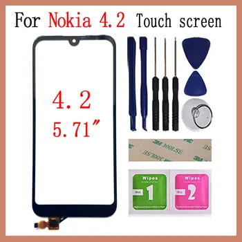 Vysoce Kvalitní Nové Dotykové Obrazovky Sklo Pro Nokia 3.2 Dotykový Displej pro Nokia 4.2 Digitizér Přední Sklo Panel Senzor