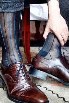 Barevné Ponožky Formální Oblékání Ponožky Střední Tele Japonsko Volný Čas Móda American Hot Man Evropské Trendy Styl Gentleman Ponožky